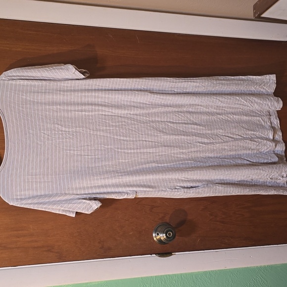 Kindred Bravely Beige Striped Dress XL - Picture 3 of 3